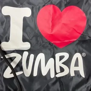 I Love [Heart] Zumba Black Drawstring Bag Backpack Zumba Fitness | Bags | I Love Heart Zumba Black Drawstring  main image 2